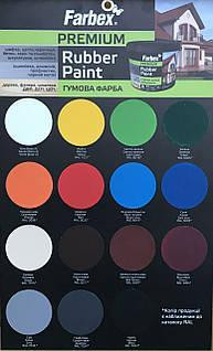 Фарба гумова універсальна чорна Farbex 1.2 кг Харків - фото 3