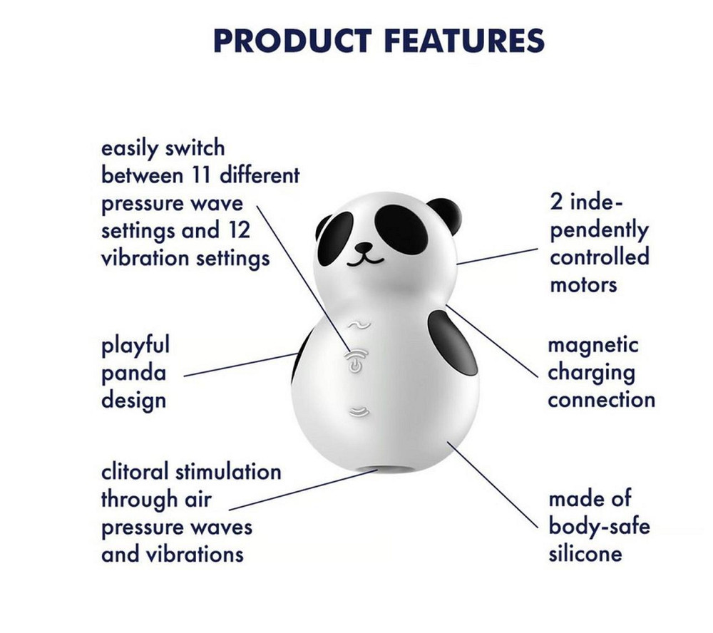 Вакуумний стимулятор - Satisfyer Pocket Panda Sex Aura Київ - фото 8