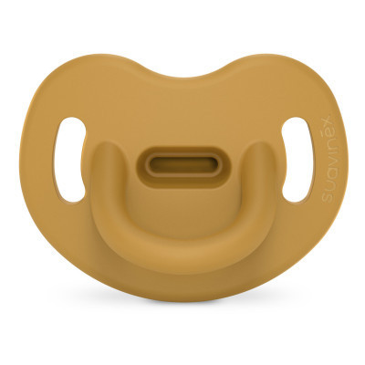 Пустушка Suavinex Colour Essence 0-6 міс, анатомічна силіконова, жовтий (308083) Вінниця - фото 1