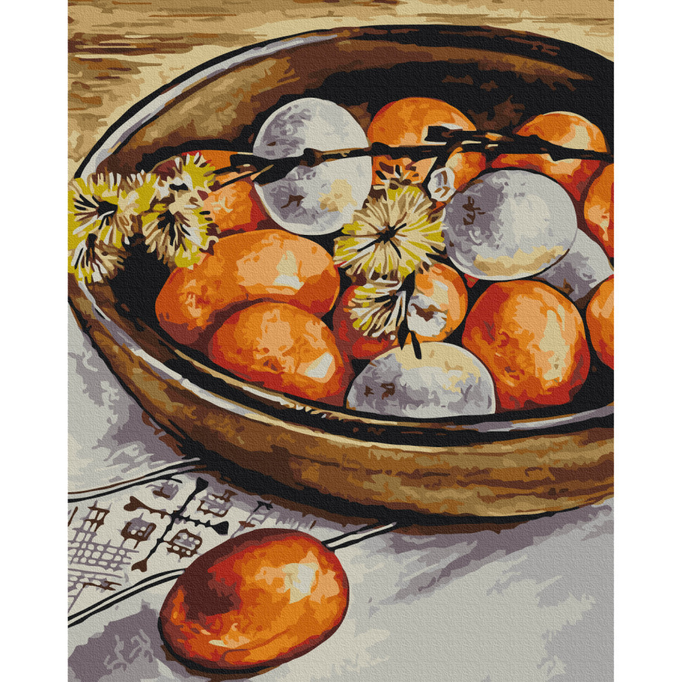 Картина за номерами "Крашанки і верба" © Каріна Зіміна Brushme BS53950 40x50 см Вінниця - фото 1