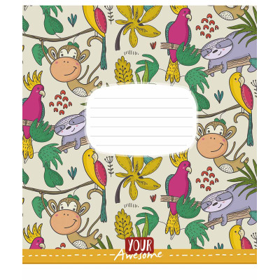 Тетрадь Школярик Funny cuties 12 листов косая линия (012-3142L) Винница - изображение 2