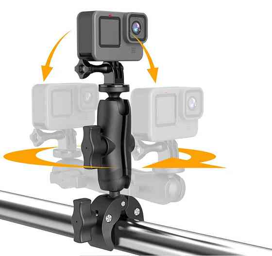 Крепление на мотоцикл для экшн камеры шлем труба AC Prof HQS-NEW-KIT-M04 Киев