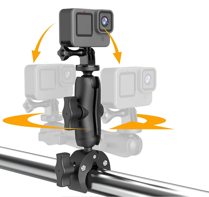 Крепление на мотоцикл для экшн камеры шлем труба AC Prof HQS-NEW-KIT-M04 Киев - изображение 2