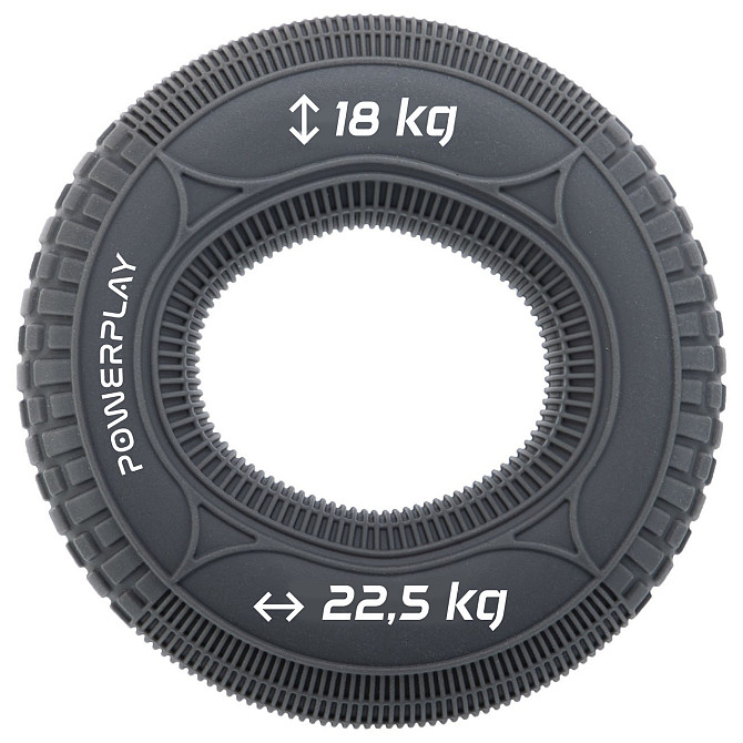Еспандер кистьовий силіконовий PowerPlay PP-4330 Hand Grip Loops Medium 18-22,5 кг. Сірий Кам'янське - фото 1