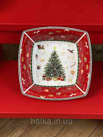 БЛЮДО НОВЕ СЕРВОВАНЕ "CHRISTMAS DELIGHT" 16СМ + ПОДАРУНОВА ПАКОВАННЯ Київ