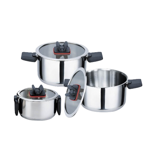 Набір каструль 6 предметів складні ручки MR-3531-6 Maestro Житомир