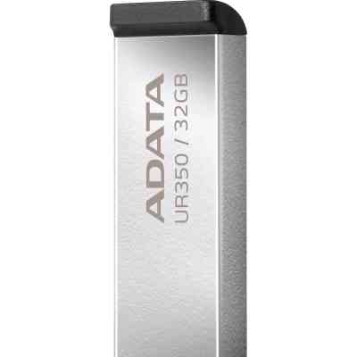 USB флеш накопитель ADATA 32GB UR350 Silver-Black USB 3.2 (UR350-32G-RSR/BK) Винница