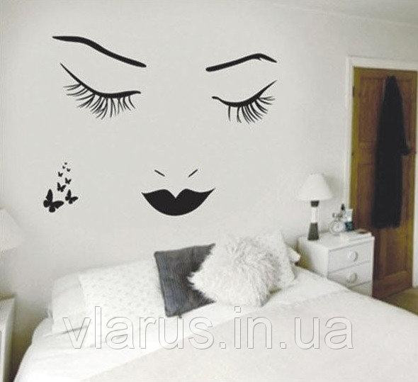 Інтер'єрна наклейка на стіні дівчина Київ - фото 2