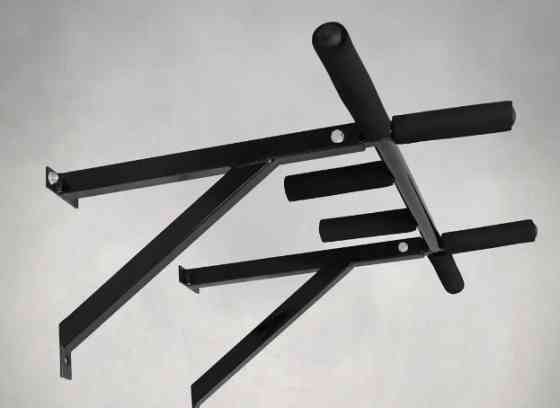 Турник настенный 3 хвата Спортивные стенки и турники для дома Черный Киев