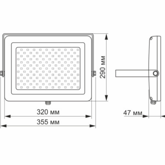 LED Прожектор 100W 5000К 220V білий VL-F1005W Videx Житомир