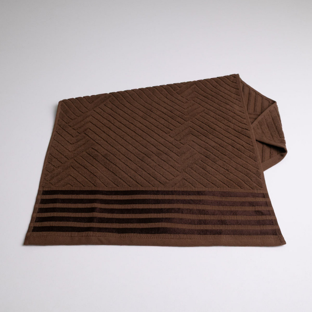 Полотенце банное махровое SOFT GM Textile 70х140см 500г/м2 (Коричневый) Сумы - изображение 4