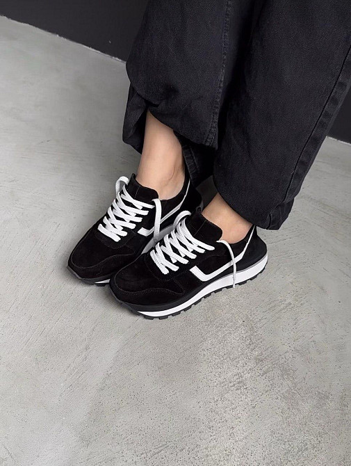 Molly Кроссовки женские MOLLY черные натуральная замша 36-40 (5358) Коломия - фото 2