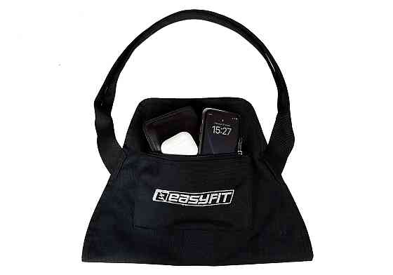 Сумка-переноска EasyFit для йога-килимка Чорна Коломия