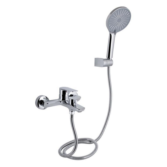 Змішувач для ванни з душовим гарнітуром Qtap Leo New QTLEO259CRM45563 Chrome Харків - фото 1