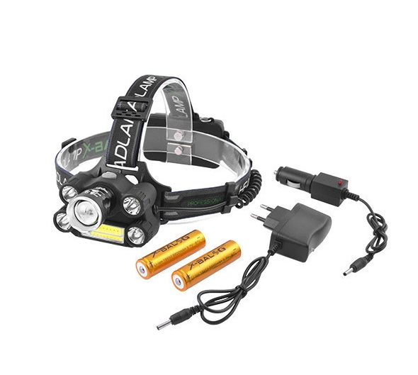 Ліхтарик налобний BAILONG BL-T64 COB, 2 акумулятори 18650, поворотна головка, 6 режимів роботи 4101 Одеса - фото 3