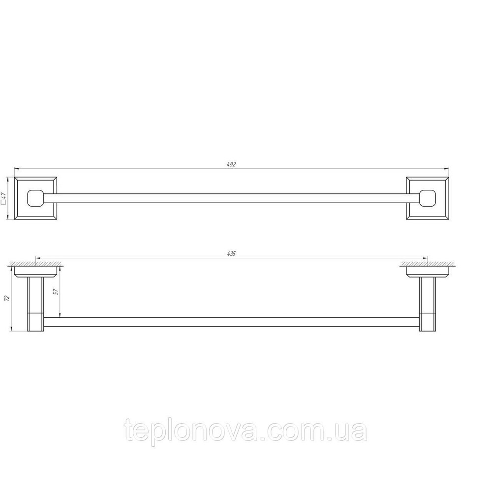 Тримач рушників TOPAZ TKB 9912/45 Чернівці - фото 3