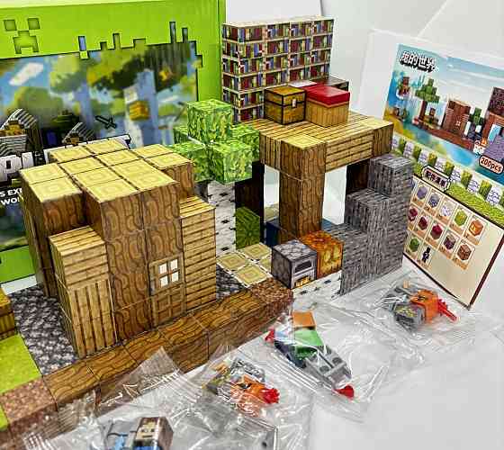 200шт + 6 фігурок Магнітний конструктор майнкрафт minecraft кубики. Киев