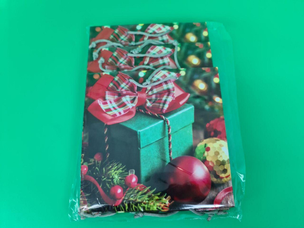 Пакеты бумажные подарочные , новогодние Квадрат 23*24*10 - 31 (12 шт) Харьков - изображение 4