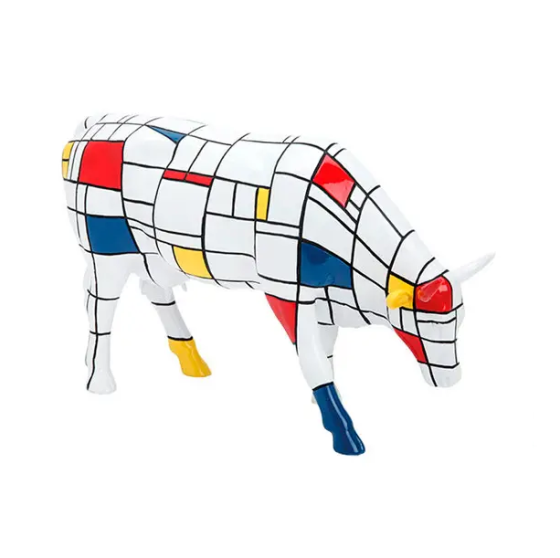 Статуэтка коллекционная корова Moondrian (30х9х20 см) Size L полирезин Киев