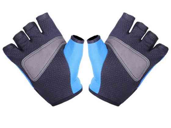 Мотоперчатки всесезонные без пальцев YM001-15 size L мембрана карбон на липучке синие Мукачево