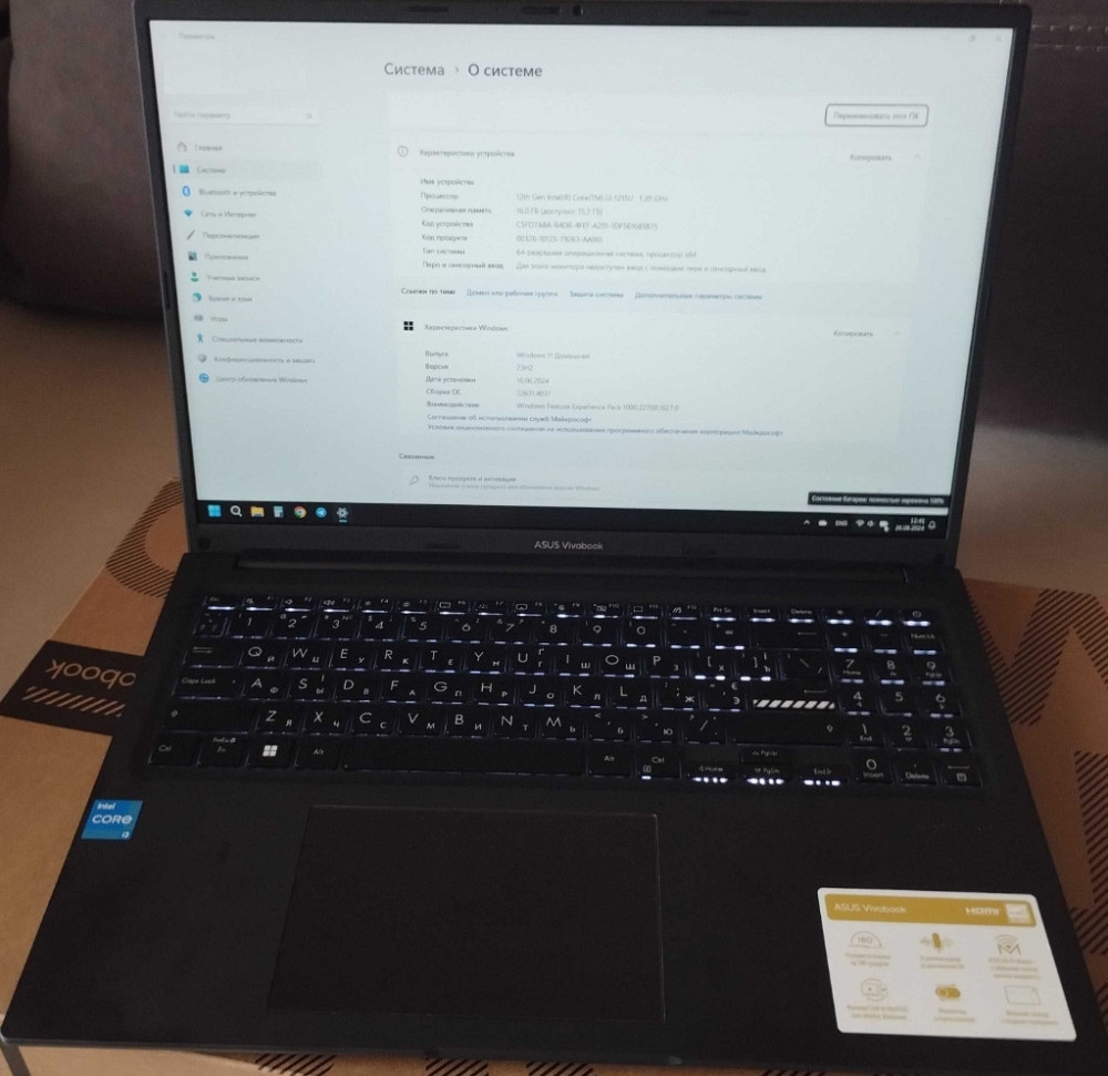 Ноутбук Asus Vivobook 16X Intel Core i3-1215U/Ram 16/SSD 512/ новий. Київ - фото 4