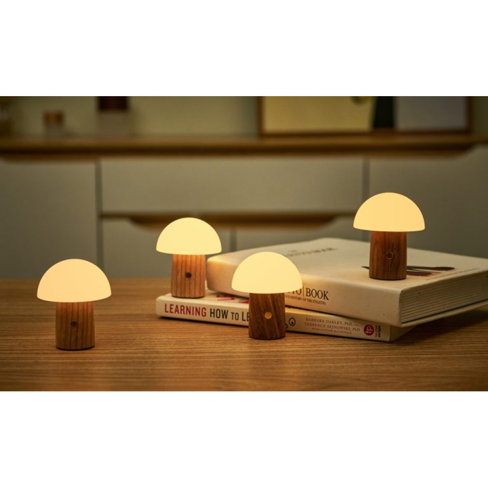 Светильник на аккумуляторе Gingko Alice Mushroom Lamp Super Mini RGB 65 мм (Орех) Киев - изображение 7
