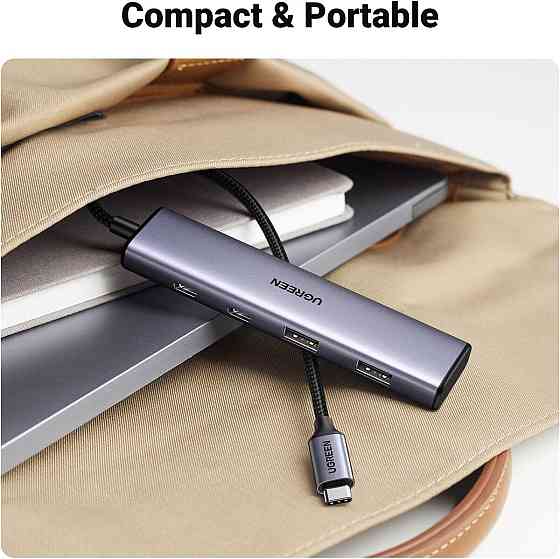 Хаб адаптер перехідник UGREEN 4-Port USB-C Hub UGR-15395 Одеса
