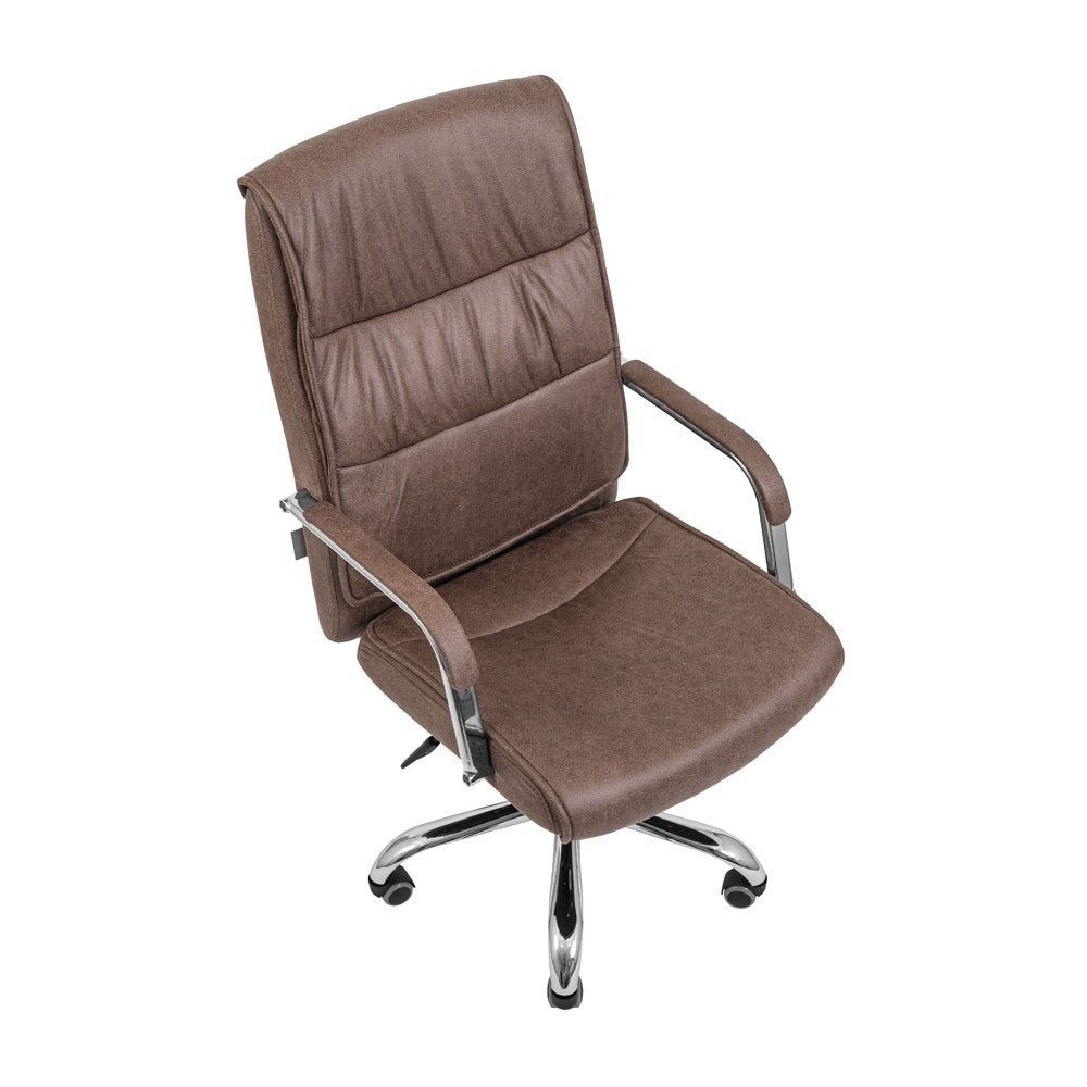 Офисное Кресло Руководителя Toronto U Ameli М3 MultiBlock Хром Коричневый Киев - изображение 1