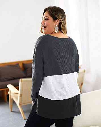 Жіноча повсякденна стильна блузка трикотаж високої якості Сірий, 54/58 Одеса