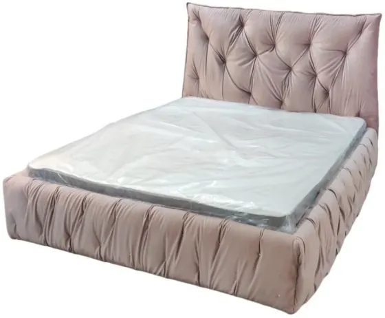 Кровать BNB Двуспальная Mayflower Comfort 160 x 200 см Simple С подъемным механизмом и нишей для белья Розовый Киев