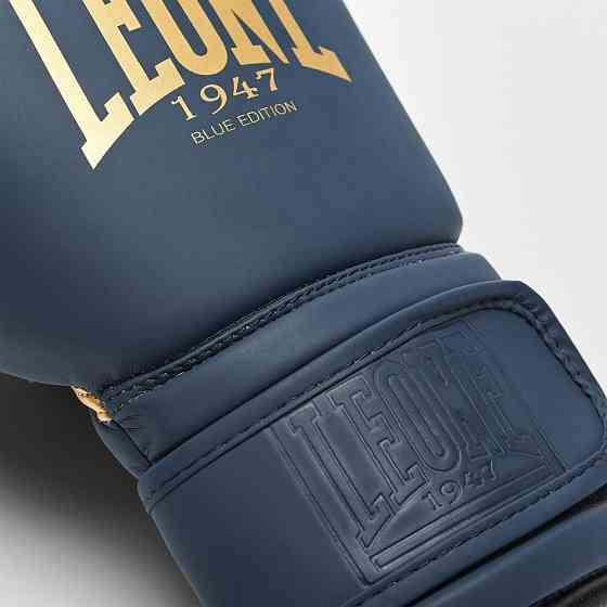 Боксерські рукавиці Leone GN059B Blue Edition 12 унцій (капу в комплекті) Кам'янське