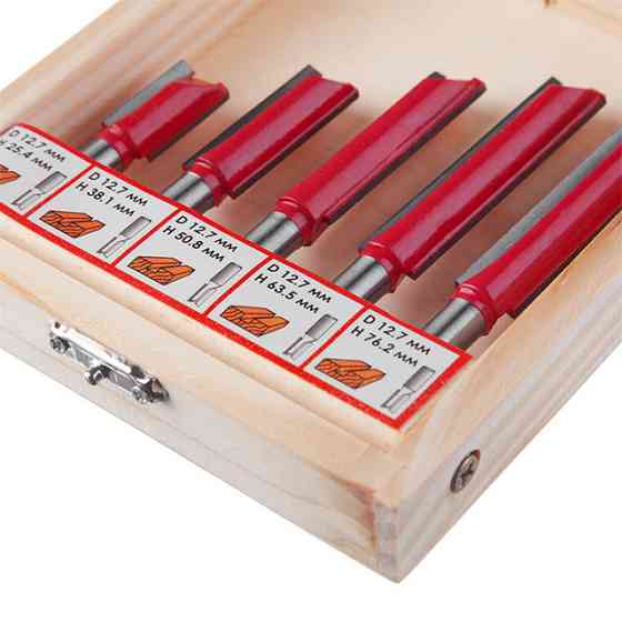 Набір фрез пазових прямих, 5 шт. INTERTOOL HT-0075 Киев