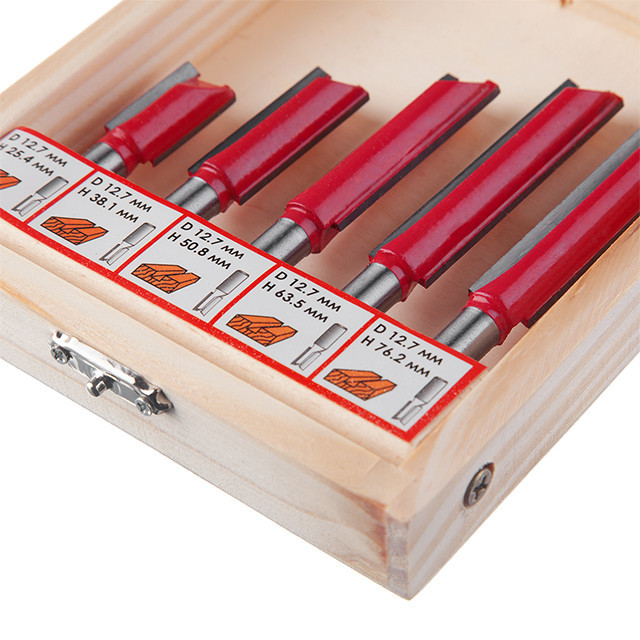 Набір фрез пазових прямих, 5 шт. INTERTOOL HT-0075 Киев - изображение 4