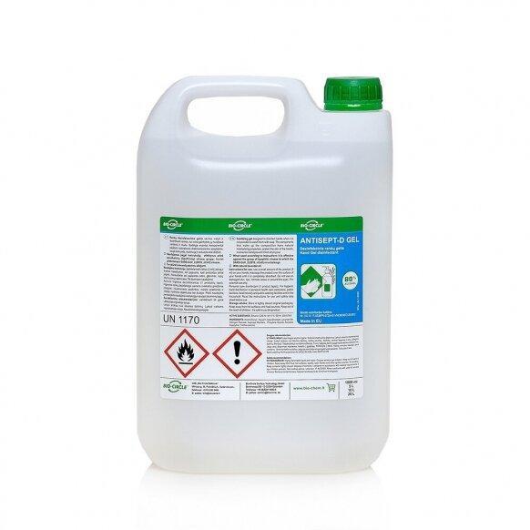 ДЕЗИНФІЦОВАНИЙ ГЕЛЬ ДЛЯ РУК ANTISEPT D GEL, Бак 5 л Дніпро - фото 2
