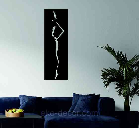 Декоративне настінне Панно «Силует жінки», Декор на стіну Київ