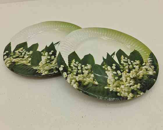 Бумажная тарелка с рисунком  18см