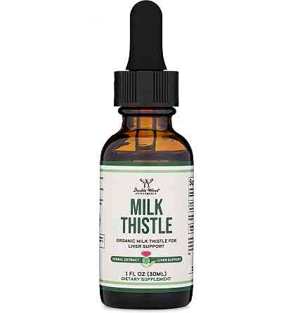 Екстракт розторопші Double Wood Supplements Milk Thistle Organic Seed (108 mg in 1 ml) 30 ml Луцьк