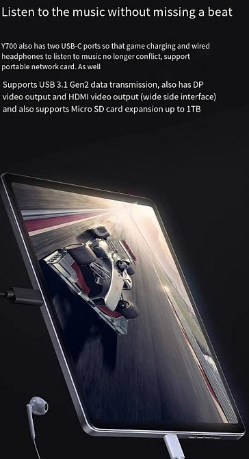 Планшет Lenovo Legion Y700 (2023) 12/256Gb. TB320FC 144Hz. Shapdragon 8+ 6550mAh. 45W. Киев - изображение 1