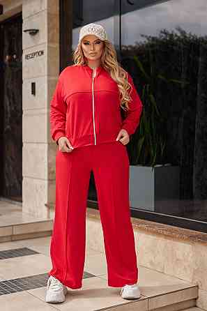 Жіночий трикотажний костюм зі штанами палаццо "Alicante"  | Батал Київ