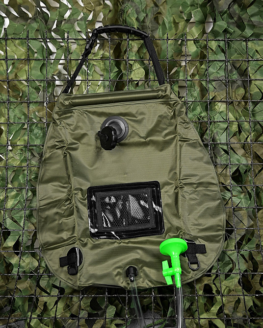 Душ похідний олива туристичний 20 л переносний для купання на природі Одеса - фото 16