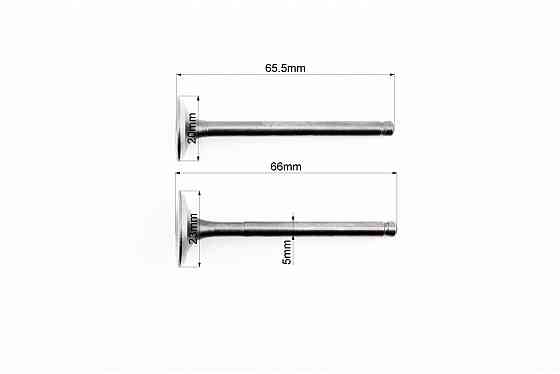 Клапан впускний, випускний к-кт 70-110-125cc Киев