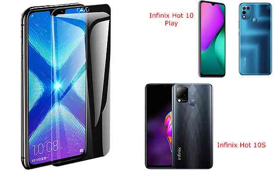 Защитное стекло NeoGlass для Infinix Hot 10 Play, Hot 10S – ультрапрозрачное и устойчивое Киев