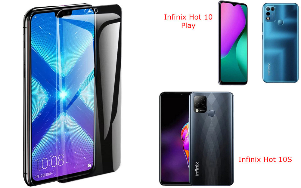 Защитное стекло NeoGlass для Infinix Hot 10 Play, Hot 10S – ультрапрозрачное и устойчивое Киев - изображение 2