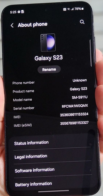 Смартфон Samsung Galaxy S23 128Gb. Phantom Black.Оригінал Харьков - изображение 1