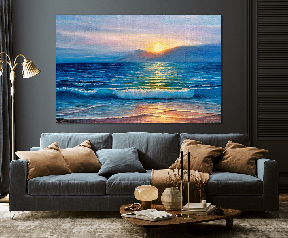 Картина холст в гостиную / спальню   Морські хвилі   MLP_356 Киев - изображение 3