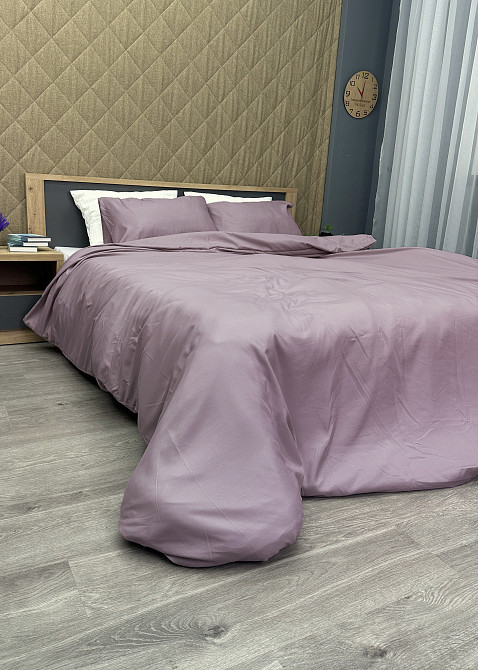 Комплект постельного белья, Decorator Nirvana Двуспальный 180х215 лиловый с серым (88-029) Киев - изображение 7