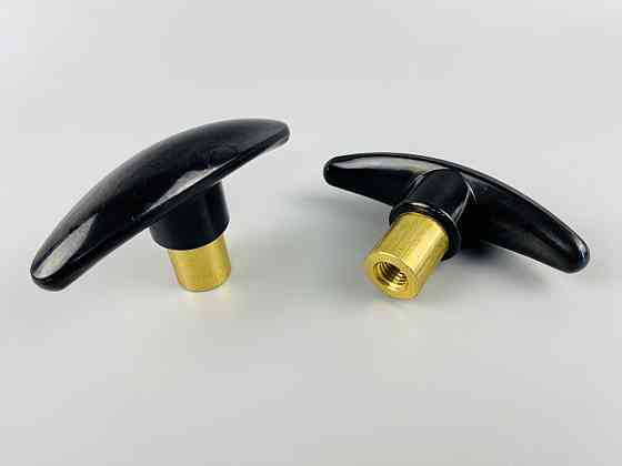 Наконечник важеля універсальний М8, L80 (чорний), латунна втулка різь внутрішня М8 Мукачево