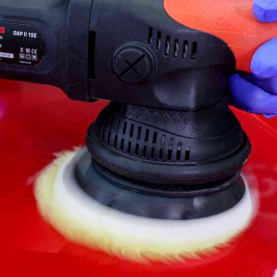 Круг (губка) полірувальний з вовни на липучці Ø150мм APP, 080147 Київ