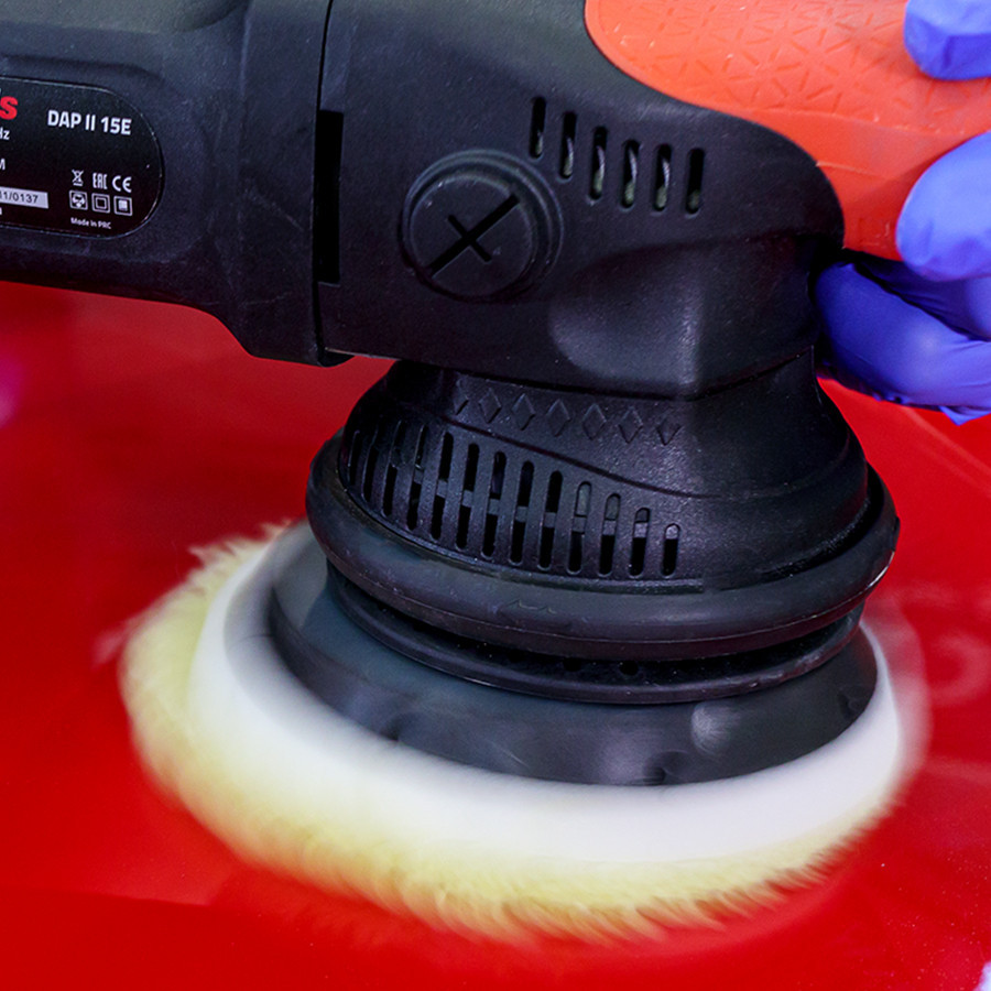 Круг (губка) полірувальний з вовни на липучці Ø150мм APP, 080147 Київ - фото 2