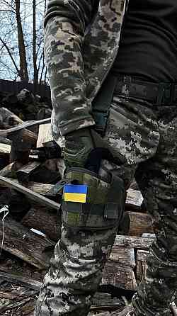 Настегна кобура для пістолета на ногу тактична на стегно одне кріплення камуфляж Одеса
